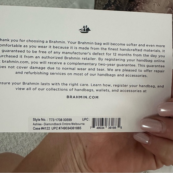 Brahmin Tote shoulder bag NWOT - Picture 6 of 6